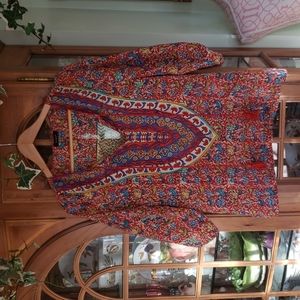 Anthro Tolani Silk Tunic Top
